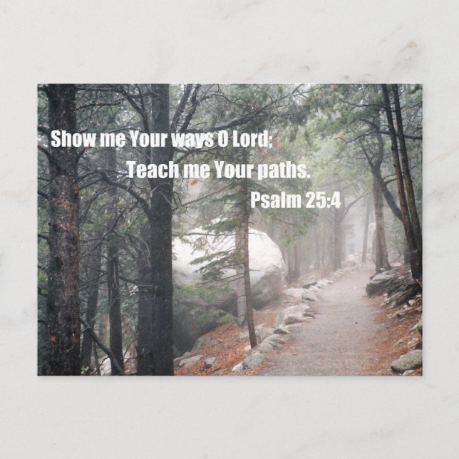 Zeig mir deine Wege, o Herr.. Postkarte (Vorderseite)