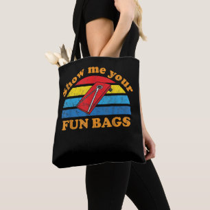 Zeig mir lustige Cornhole-Humor-Tüten Tasche