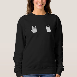 Zeig uns deine Hörner Death Thrash Heavy Black Met Sweatshirt