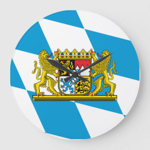 Zeige deine Farben - Bayern Große Wanduhr