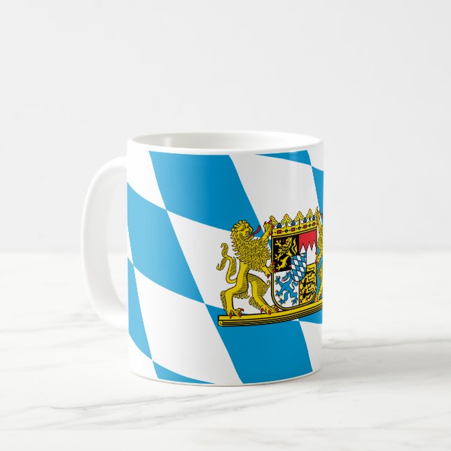 Zeige deine Farben - Bayern Kaffeetasse (Vorderseite Links)