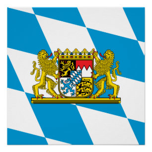Zeige deine Farben - Bayern Poster