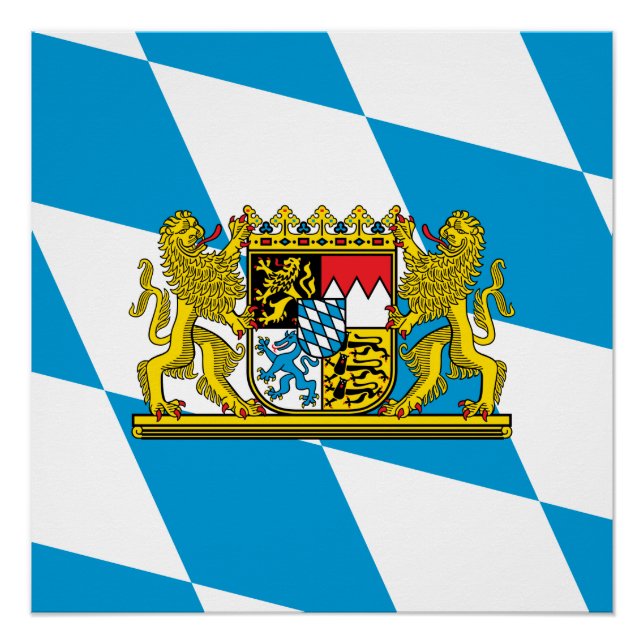 Zeige deine Farben - Bayern Poster (Vorderseite)