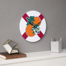 Zeige deine Farben - Florida Große Wanduhr