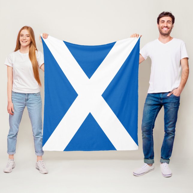 Zeige deine Farben – Schottland Fleecedecke (Beispiel)