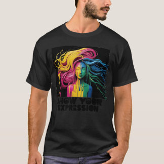 Zeige deinen lustigen Gesichtsausdruck T-Shirt