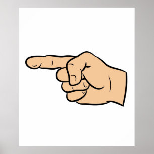 Zeigefinger Poster
