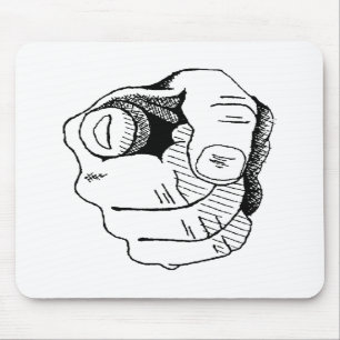 Zeigen der Finger-Mausunterlage Mousepad