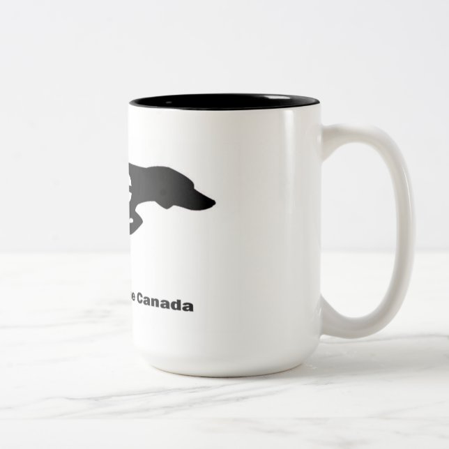 Zeigen der Hunderettungs-Tasse Zweifarbige Tasse (Rechts)