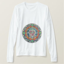 ZEIGEN SIE IHR HERZMANDALA T-SHIRT