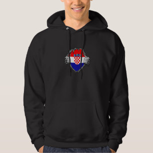 Zeigen Sie Ihr kroatisches Herz Kroatien Hrvatska Hoodie