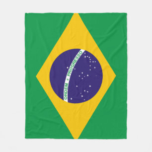 Zeigen Sie Ihre Farben - Brasilien Fleecedecke