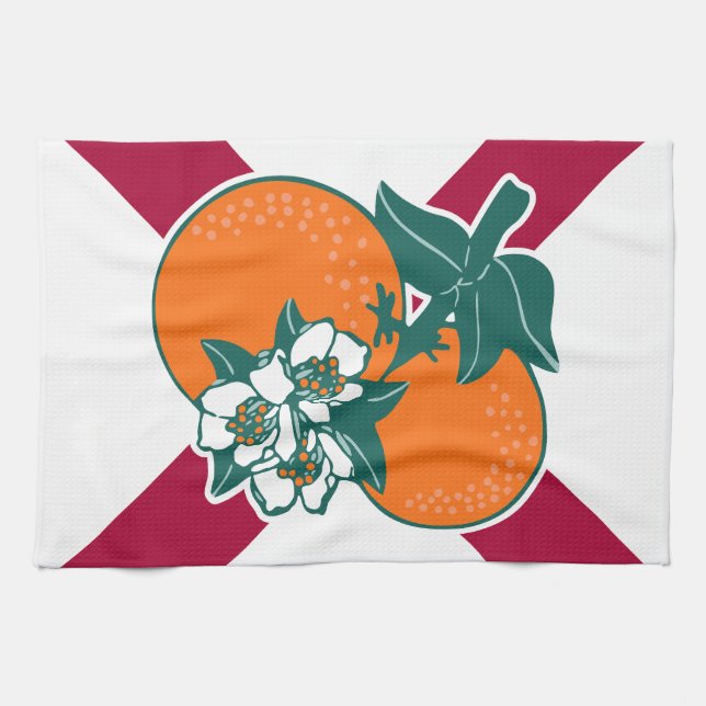 Zeigen Sie Ihre Farben - Florida Geschirrtuch (Horizontal)