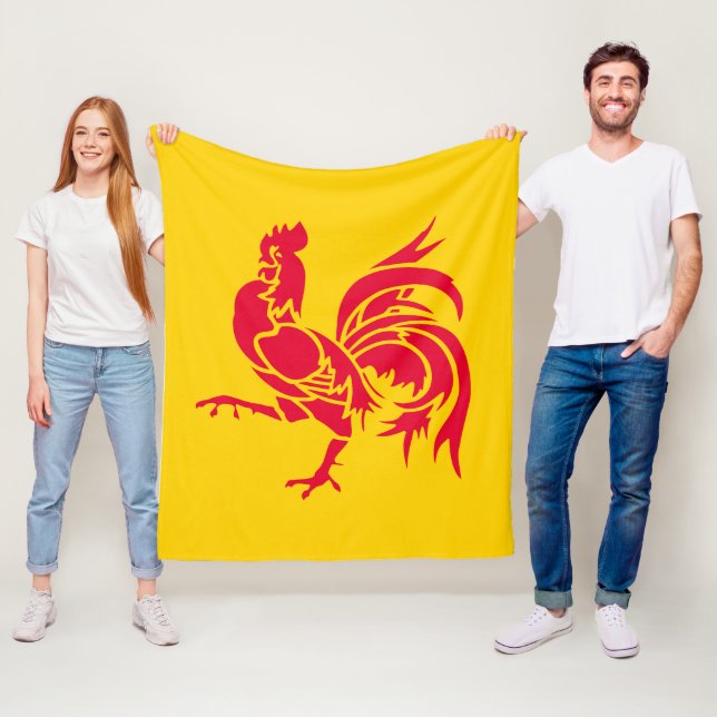 Zeigen Sie Ihre Farben - Wallonie Fleecedecke (Beispiel)