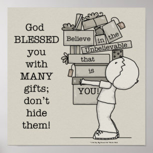 Zeigen Sie Ihre Geschenke Poster