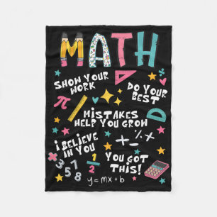 Zeigen Sie Ihre lustige Mathe-Lehrerin-Arbeit am e Fleecedecke