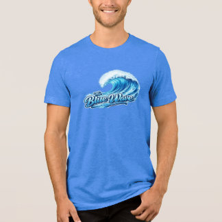 Zeigen Sie Ihre Unterstützung für die blaue Welle  Tri-Blend Shirt