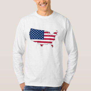 Zeigen Sie Ihren Patriotismus! USA zeichnen auf u. T-Shirt