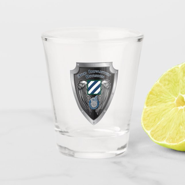 Zeigen Sie Ihren Stolz auf unseren 3. Infanteriedi Schnapsglas (Vorderseite)