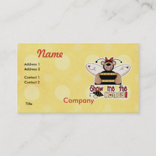 Zeigen Sie mir den Honey-Hummel-Bär Visitenkarte