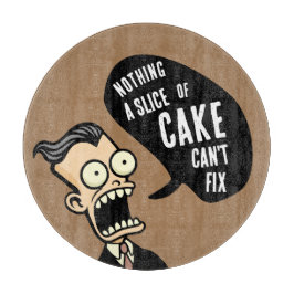 Zeigen Sie mir den Kuchen Schneidebrett