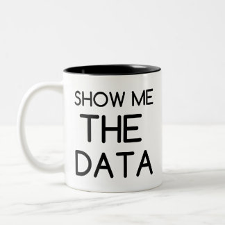 ZEIGEN SIE MIR DIE DATEN ZWEIFARBIGE TASSE