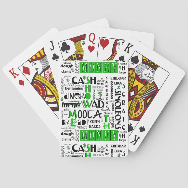 Zeigen Sie mir die Money Bicycle Playing Cards Spielkarten (Rückseite)