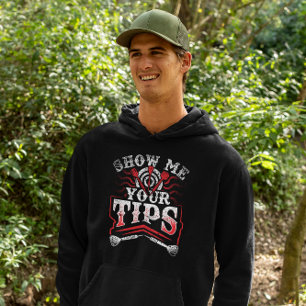 Zeigen Sie mir Ihre Tipps - Funny Dart Spaß Hoodie
