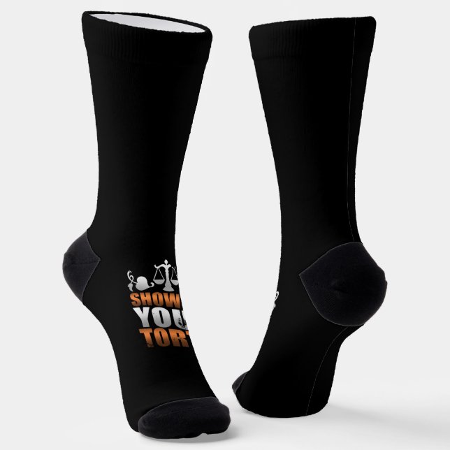 Zeigen Sie mir Ihre Torts Anwälte Student Paralega Socken (Gewinkelt)
