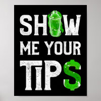 Zeigen Sie mir Ihren Tipp$ Funny Barkeeper Mixolog