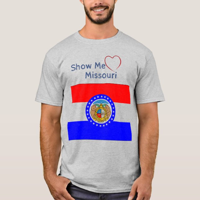 Zeigen Sie mir Liebe Missouri Uni-Sex Patriotic T  T-Shirt (Vorderseite)