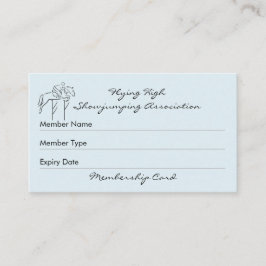 Zeigen Sie Pulloververeinmitgliedschaft Visitenkarte