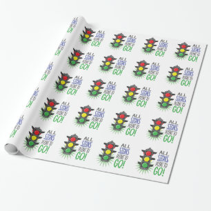 Zeigen Sie, um zu gehen Geschenkpapier
