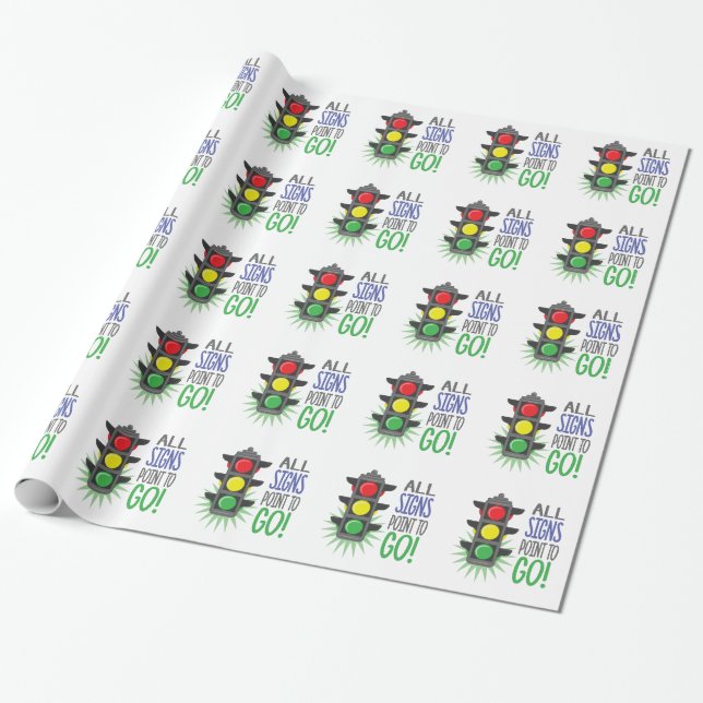 Zeigen Sie, um zu gehen Geschenkpapier (Ungerollt)
