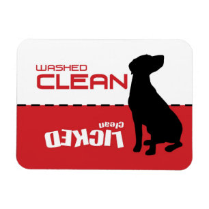 Zeiger-Hund, Spülmaschinen-Magnet - gelecktes Magnet