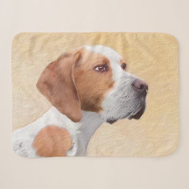 Zeigermalerei - Niedliche Originalkunst des Hundes Sherpadecke (Vorderseite (Horizontal))