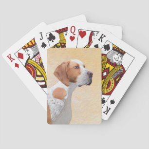 Zeigermalerei - Niedliche Originalkunst des Hundes Spielkarten