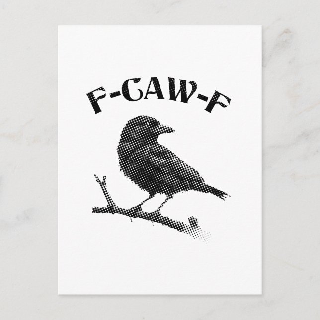 Zeile F-CAW-F Postkarte (Vorderseite)