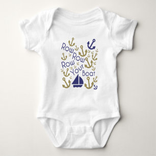Zeile Ihres Bootes Baby Strampler