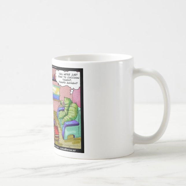 Zeit 2 Cocoon Funny Butterfly Geschenke & T-Shirts Kaffeetasse (Rechts)