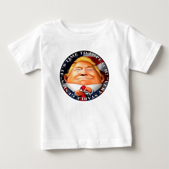 Zeit anzuklagen, "sehr stabiles Genie " Baby T-shirt (Vorderseite)