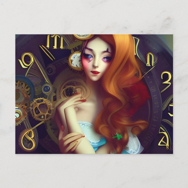 Zeit Behalte Verschieben der Postkarte (Vorderseite)