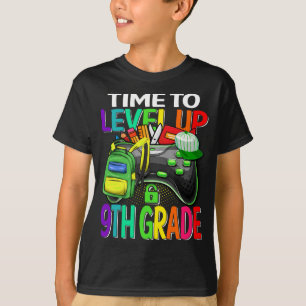 Zeit bis zum Level Up 9. Video Game Theme Party T-Shirt