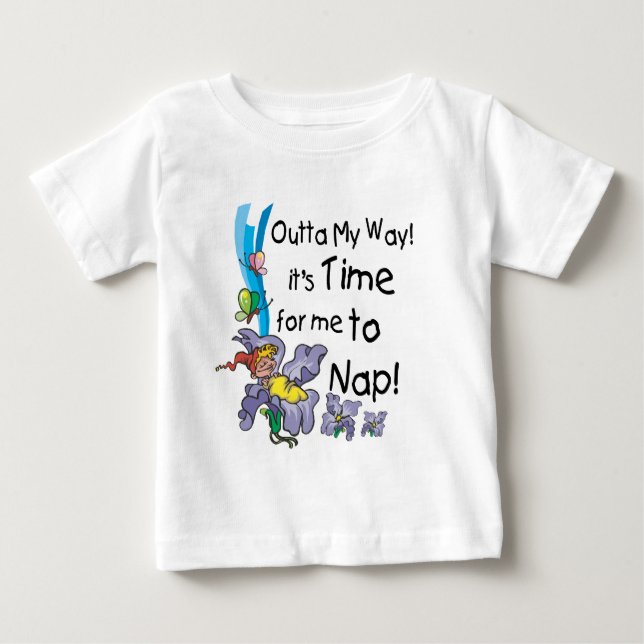 Zeit bis zum Nickerchen Baby T-shirt (Vorderseite)