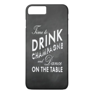 Zeit, Champagner Chalkboard iPhone 7 Plus zu trink Case-Mate iPhone Hülle