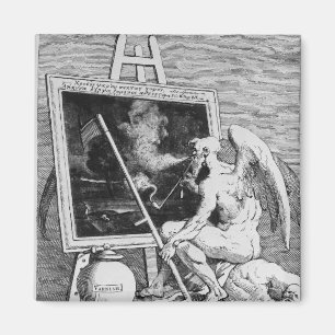Zeit, die ein Bild, 1761 raucht Magnet