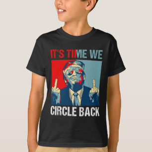 Zeit, die wir umdrehen Trump 2024 Middle Finger Re T-Shirt