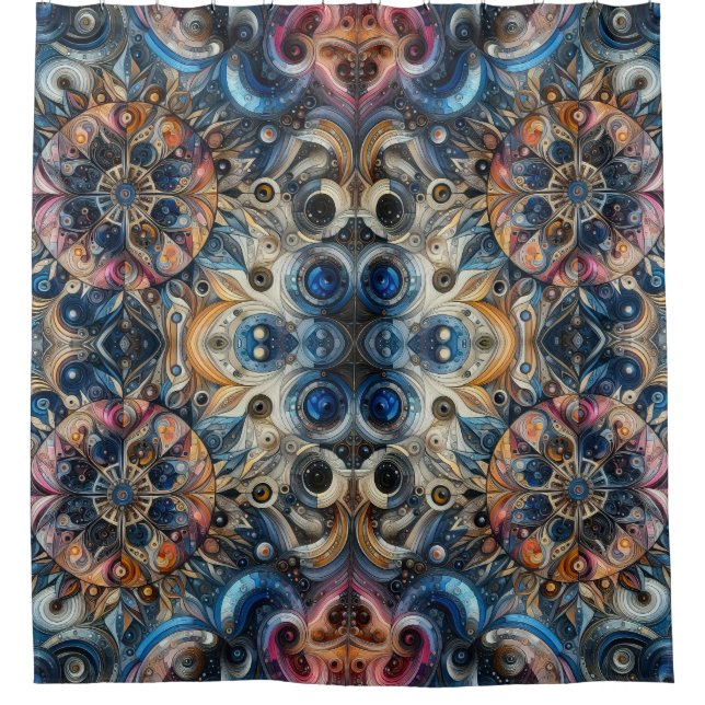 Zeit Duschvorhang (Vorderseite)