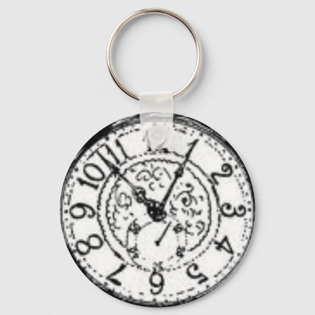 Zeit, eine Uhr zu bekommen Schlüsselanhänger (Vorderseite)