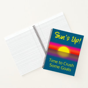 Zeit, einige Ziele zu durchbrechen   Sunrise Notizbuch
